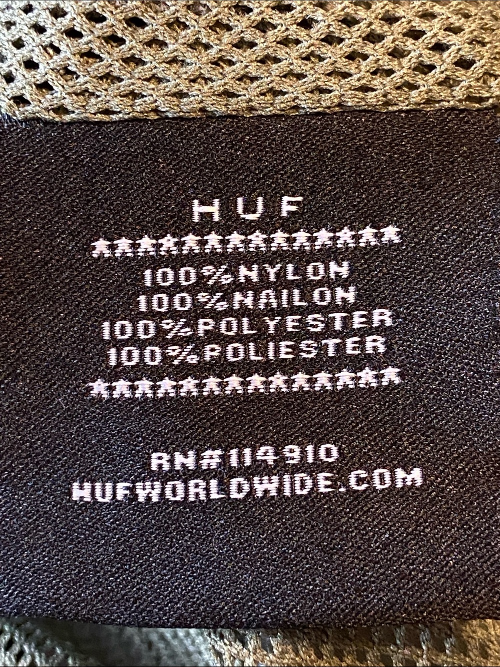 Huff Sayonara embroidered coaches full snap Streetwear wind breaker jacket XL - Picture 10 of 15